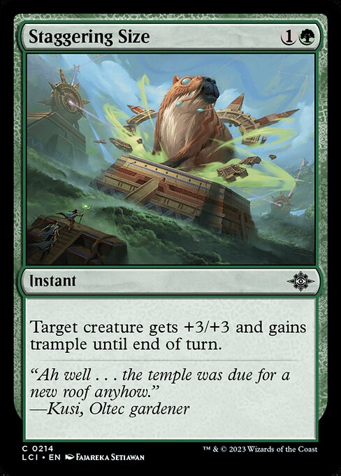 Staggering Size - The Lost Caverns of Ixalan Common Card