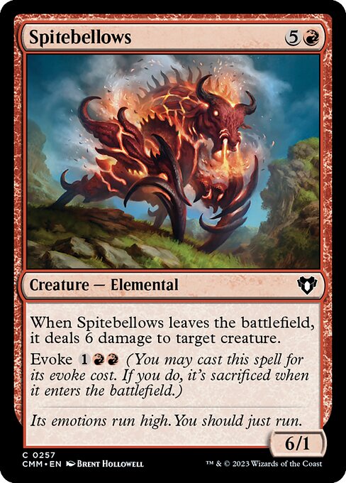 Spitebellows - Commander Masters Common Card