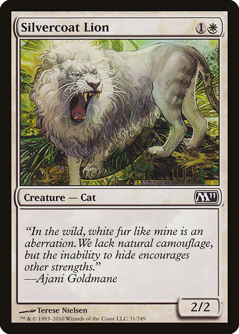 Silvercoat Lion - Magic 2011 Common Card