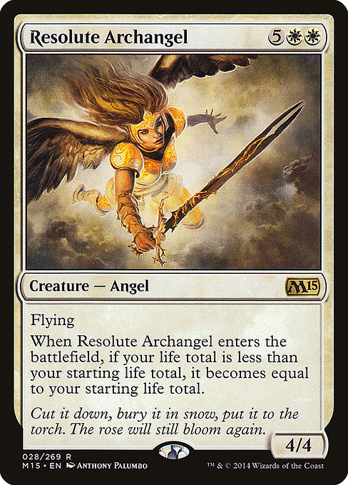 Resolute Archangel - Magic 2015 Rare Card