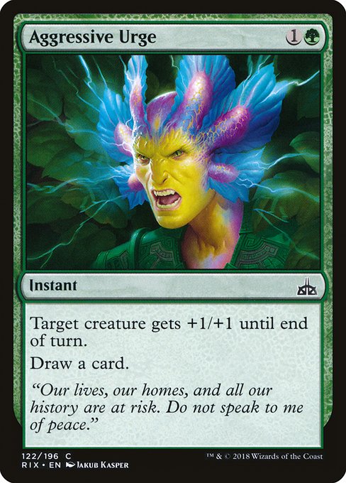Aggressive Urge - Rivals of Ixalan Common Card