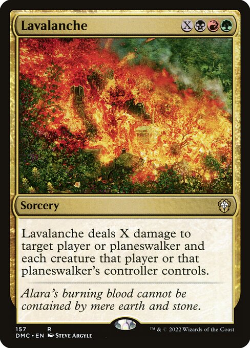 Lavalanche - Dominaria United Commander Rare Card