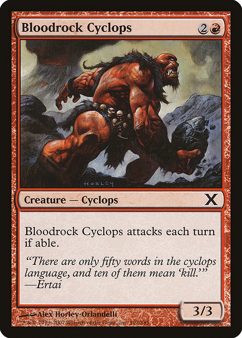 Bloodrock Cyclops - Tenth Edition Common Card