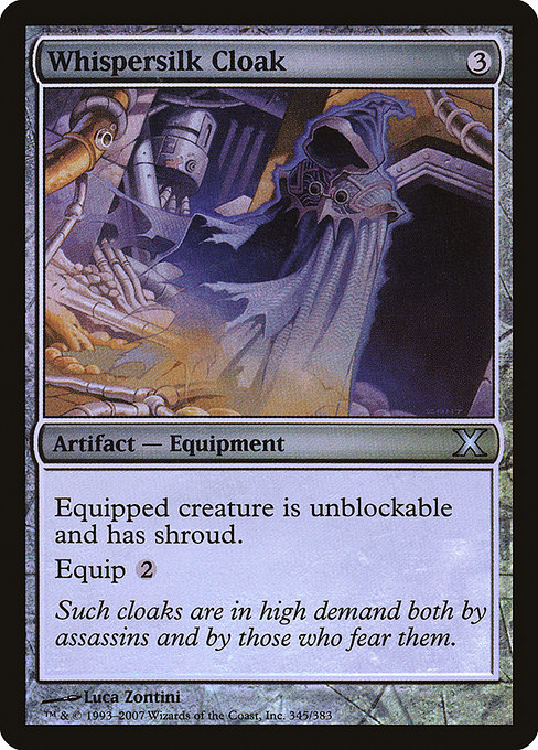 Whispersilk Cloak - Tenth Edition Uncommon Card