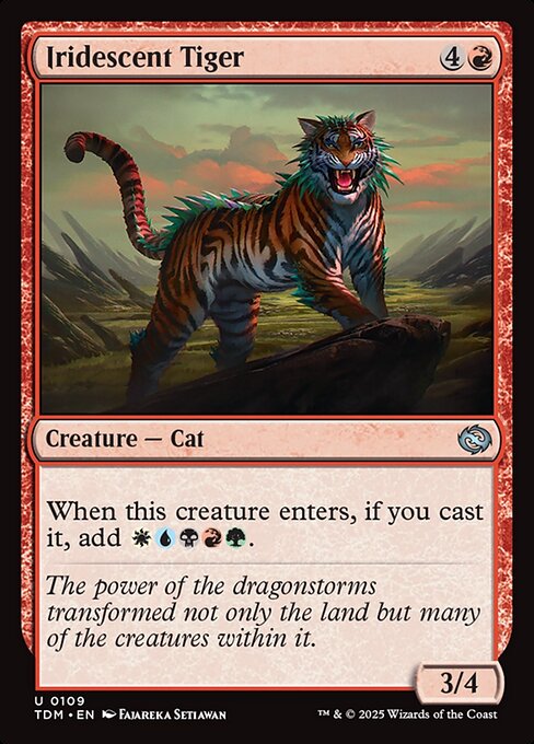 Iridescent Tiger - Tarkir: Dragonstorm Uncommon Card