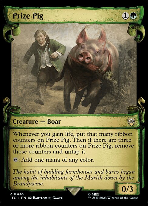 Prize Pig - Tales of Middle-earth Commander Rare Card