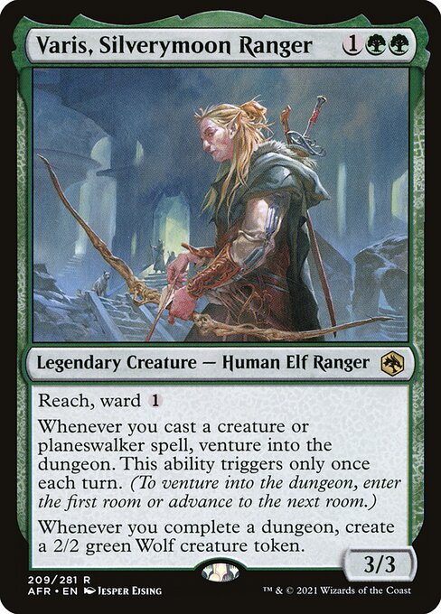 Varis, Silverymoon Ranger - Adventures in the Forgotten Realms Rare Card