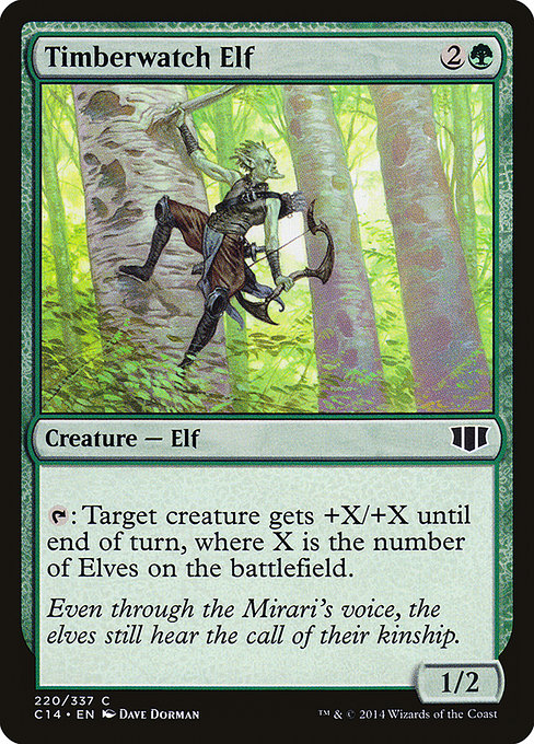 Timberwatch Elf - Commander 2014 Common Card