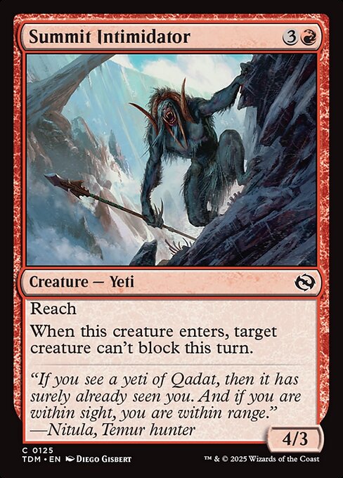 Summit Intimidator - Tarkir: Dragonstorm Common Card