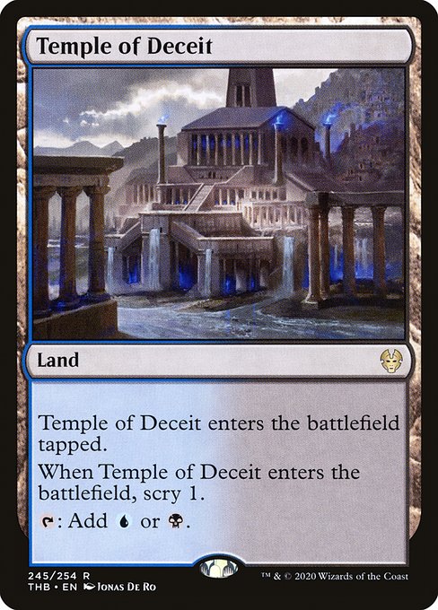 Temple of Deceit - Theros Beyond Death Rare Card