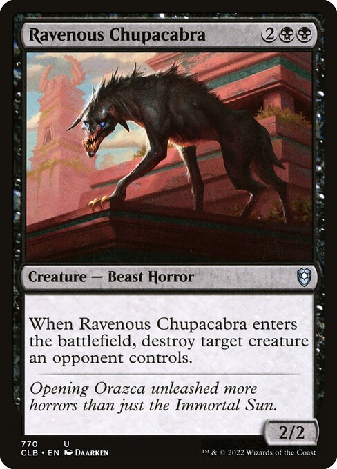 Ravenous Chupacabra - Commander Legends: Battle for Baldur's Gate Uncommon Card
