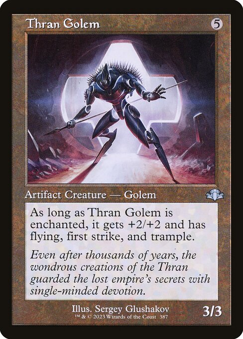 Thran Golem - Dominaria Remastered Uncommon Card