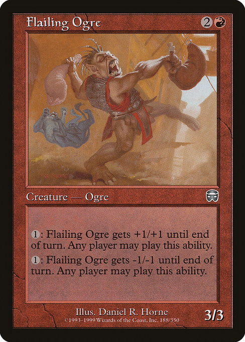 Flailing Ogre - Mercadian Masques Uncommon Card