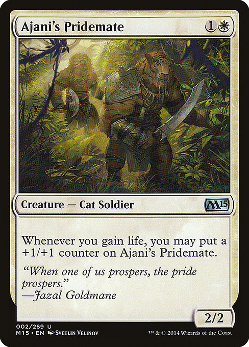 Ajani's Pridemate - Magic 2015 Uncommon Card