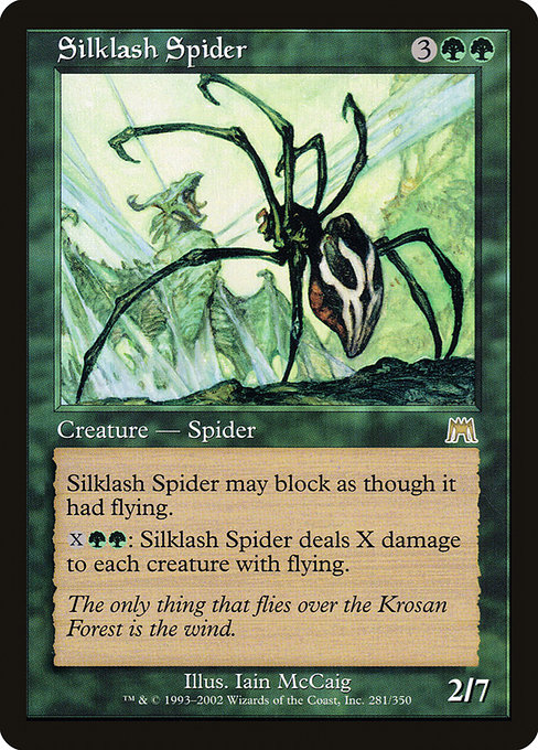 Silklash Spider - Onslaught Rare Card