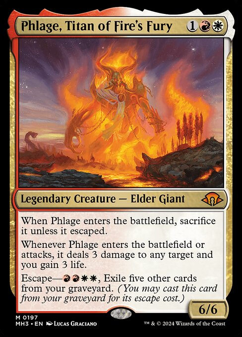 Phlage, Titan of Fire's Fury - Modern Horizons 3 Mythic Card