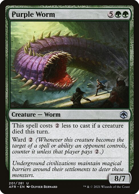 Purple Worm - Adventures in the Forgotten Realms Uncommon Card