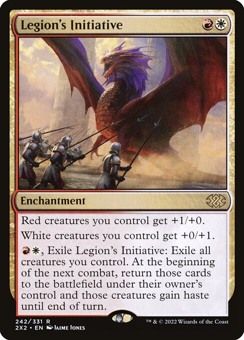 Legion's Initiative - Double Masters 2022 Rare Card