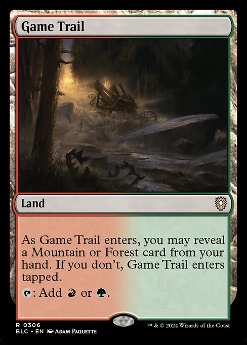 Game Trail - Bloomburrow Commander Rare Card