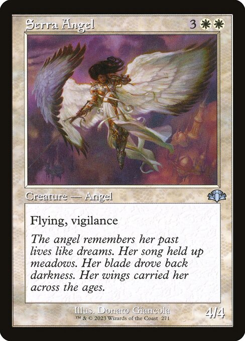 Serra Angel - Dominaria Remastered Uncommon Card