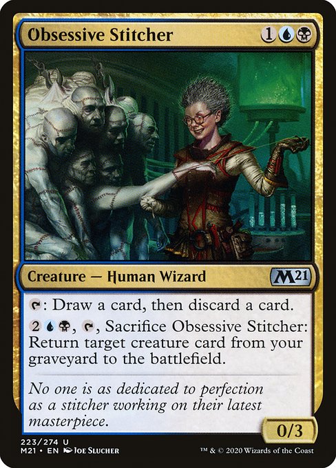 Obsessive Stitcher - Core Set 2021 Uncommon Card