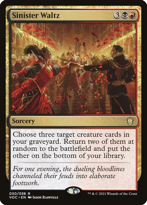 Sinister Waltz - Crimson Vow Commander Rare Card