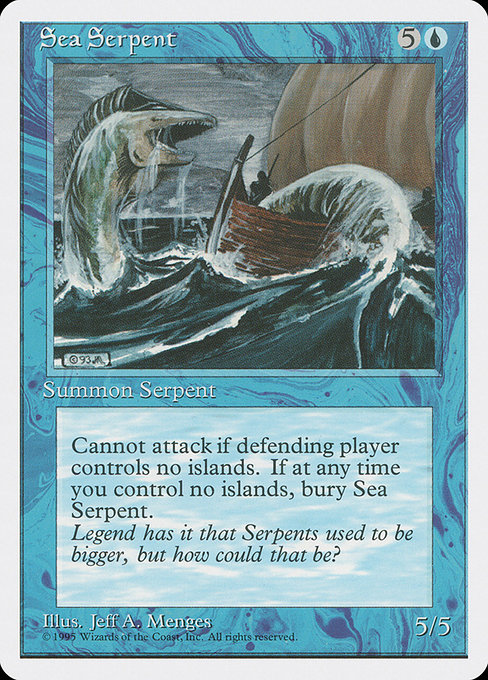 Sea Serpent - Fourth Edition Common Card
