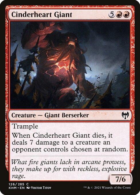 Cinderheart Giant - Kaldheim Common Card