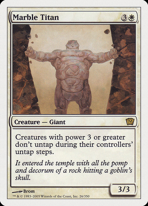 Marble Titan - Ninth Edition Rare Card