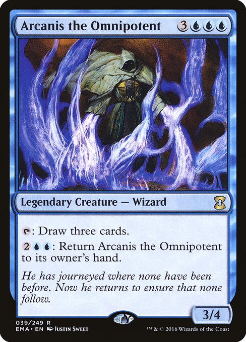 Arcanis the Omnipotent - Eternal Masters Rare Card