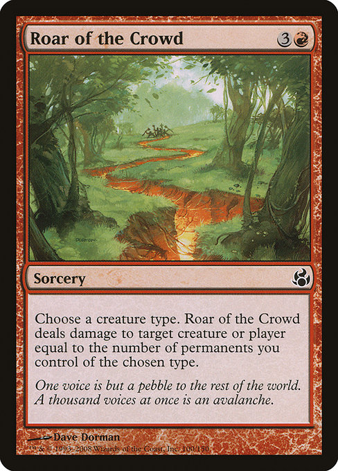 Roar of the Crowd - Morningtide Common Card