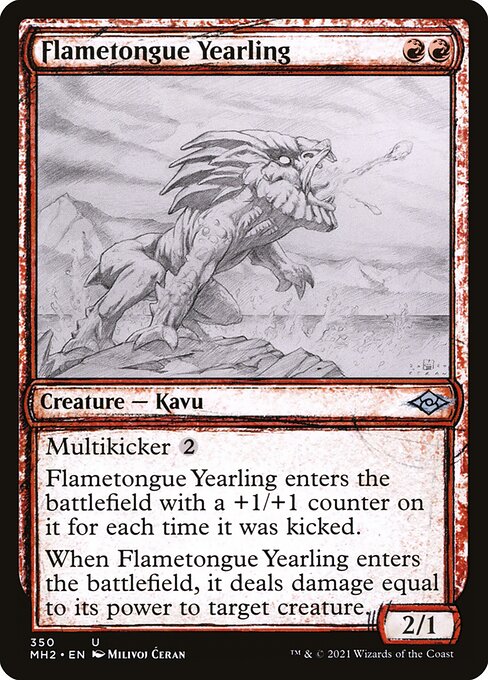 Flametongue Yearling - Modern Horizons 2 Uncommon Card