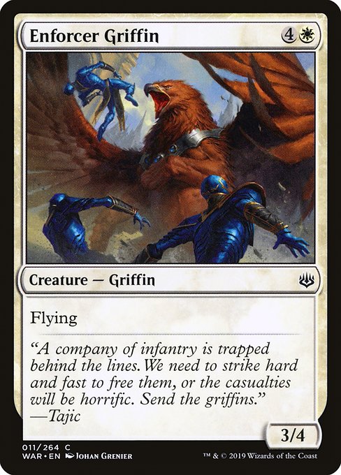Enforcer Griffin - War of the Spark Common Card