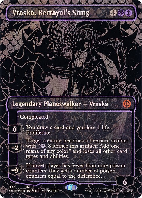Vraska, Betrayal's Sting - Phyrexia: All Will Be One Mythic Card