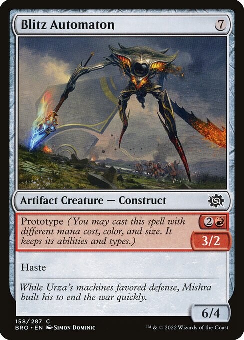 Blitz Automaton - The Brothers' War Common Card
