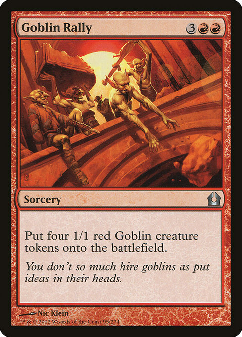 Goblin Rally - Return to Ravnica Uncommon Card