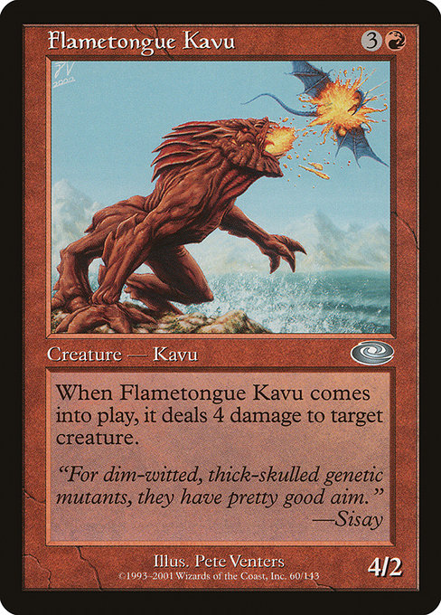 Flametongue Kavu - Planeshift Uncommon Card