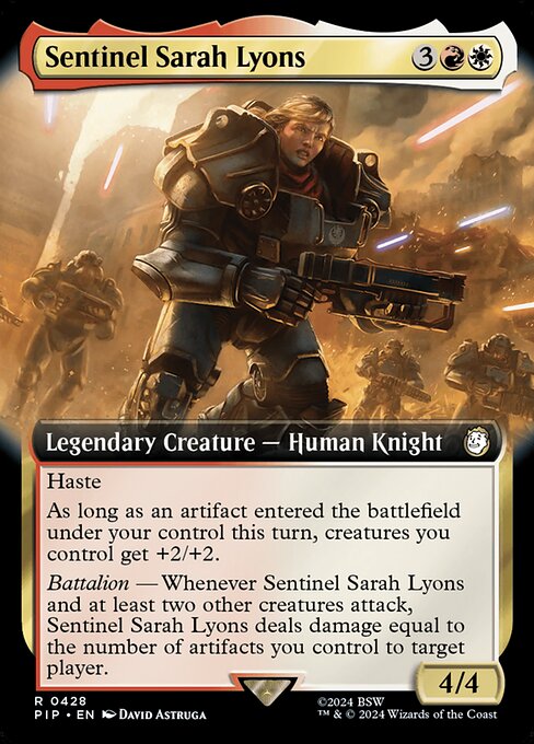 Sentinel Sarah Lyons - Fallout Rare Card