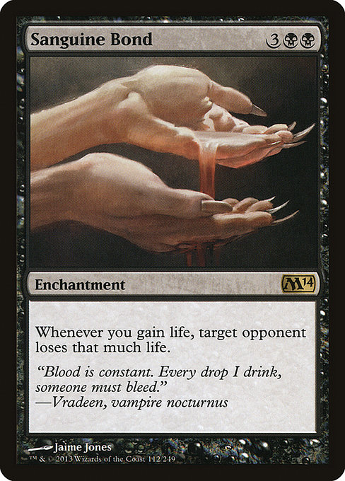 Sanguine Bond - Magic 2014 Rare Card