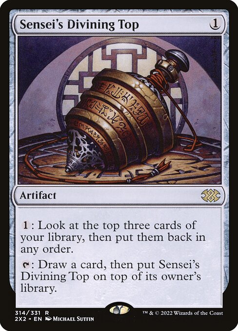 Sensei's Divining Top - Double Masters 2022 Rare Card