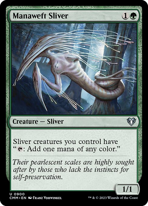 Manaweft Sliver - Commander Masters Uncommon Card