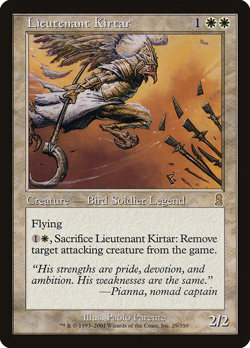 Lieutenant Kirtar - Odyssey Rare Card