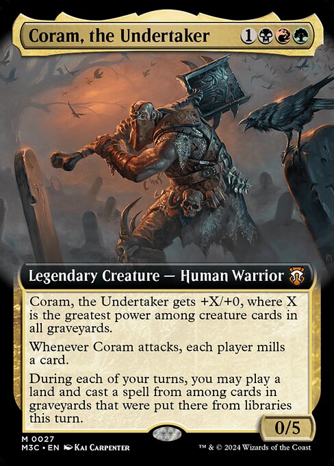 Coram, the Undertaker - Modern Horizons 3 Commander Mythic Card
