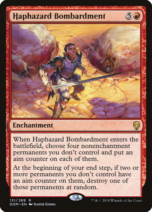 Haphazard Bombardment - Dominaria Rare Card