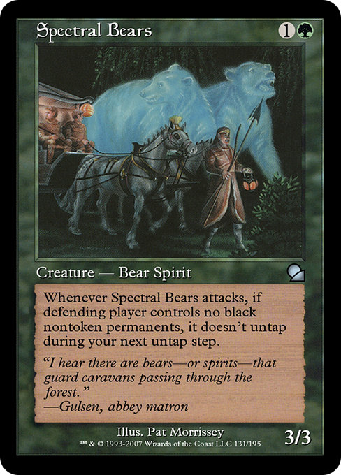 Spectral Bears - Masters Edition Uncommon Card