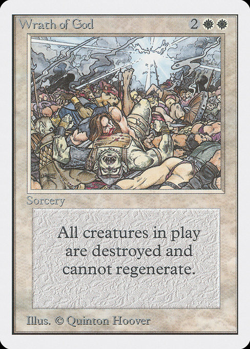 Wrath of God - Unlimited Edition Rare Card