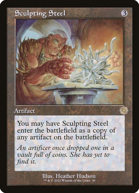 Sculpting Steel - The Brothers' War Retro Artifacts Rare Card