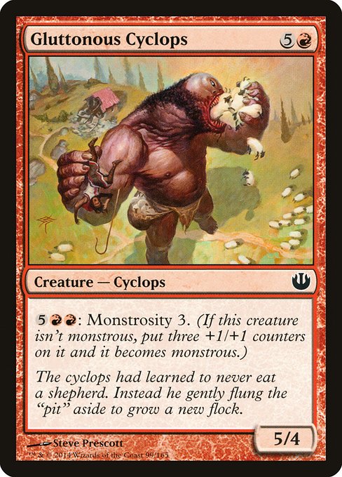 Gluttonous Cyclops - Journey into Nyx Common Card