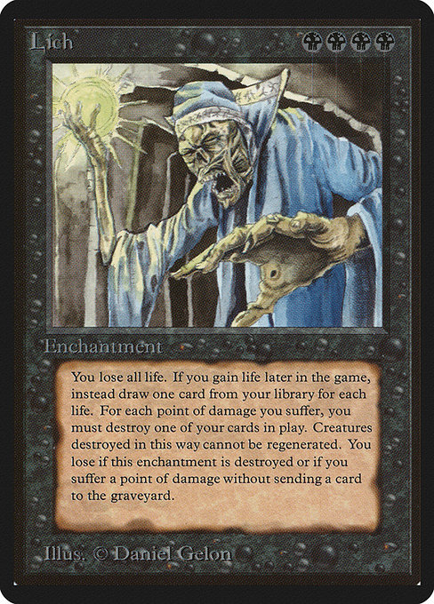 Lich - Limited Edition Beta Rare Card