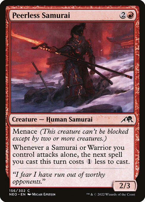 Peerless Samurai - Kamigawa: Neon Dynasty Common Card